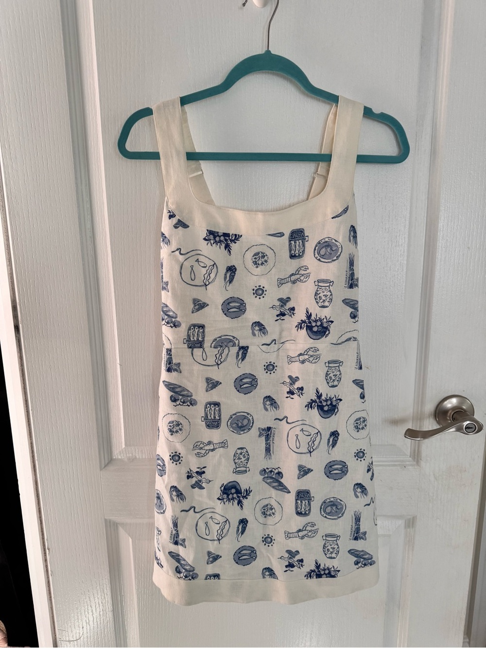 Abercrombie & Fitch Cream Sundress with Blue Nautical Motifs